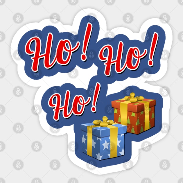 Ho Ho Ho Christmas Presents Sticker by Scar